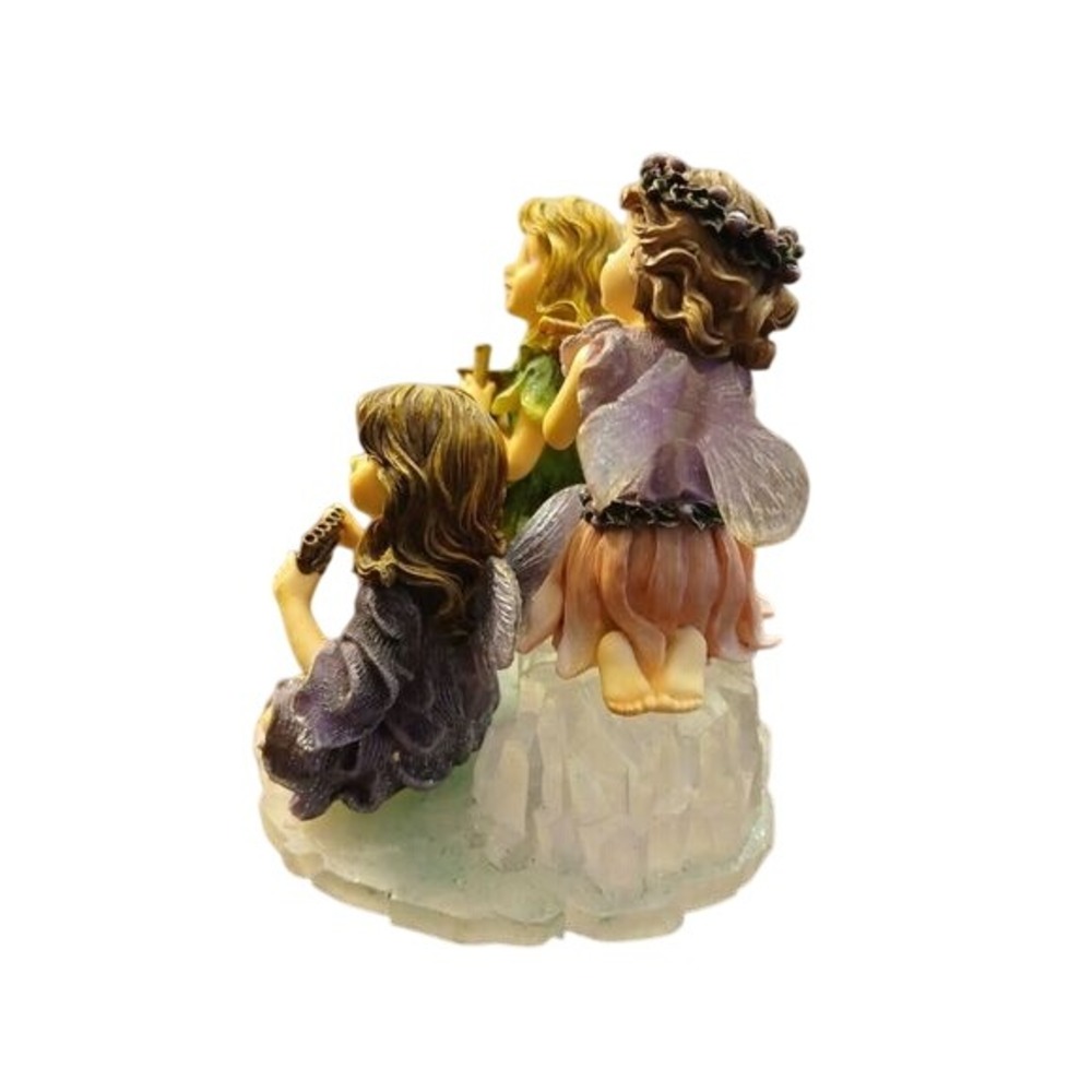 BOYDS WEE FOLKSTONES FAERIES COLLECTION JILLIAN, PIPER, & MELODY SUGAR PLUM#73B5 - Picture 4 of 9